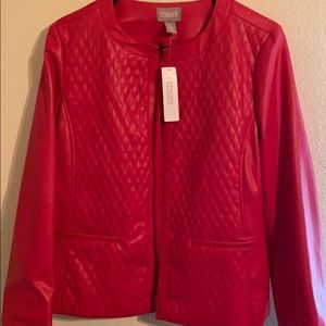 Never worn red Chico’s jacket